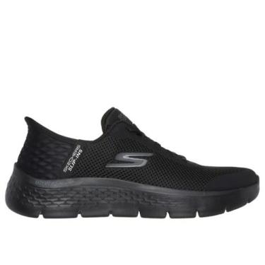Imagem de Tênis Skechers Slip In Go Walk Preto Masculino Ortopédico, Bbk, 40