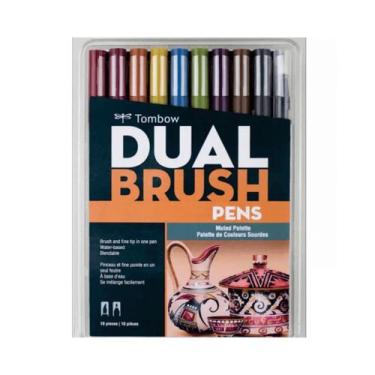 Imagem de Caneta Brush Tombow Ponta Dupla Muted 10 Un
