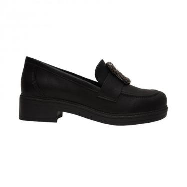 Imagem de Mocassim Via Marte Estilosa Casual Feminino 011-001-01, Preto, 36