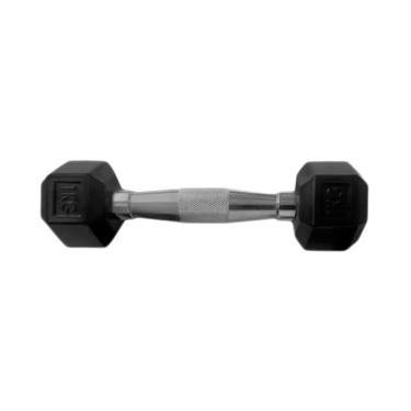 Imagem de Halter Sextavado Injetado com Pegada Cromada 1,0kg para Musculação Anilhas Fitness
