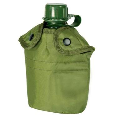 Imagem de Cantil de Plástico Com Capa Verde com Capacidade de 950ml  - Guepardo