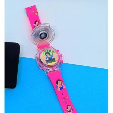 Imagem de Relógio Infantil Digital Giratório Pisca Luz Led Colorido Super Heróis