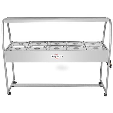 Imagem de Buffet Térmico Infantil SPL512IF 10 Cubas 2.500W Termostato Ajustável Inox 220V Spolu