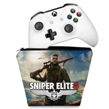 Imagem de Capa Compatível Xbox One Controle Case - Sniper Elite 4 - Pop Arte Ski