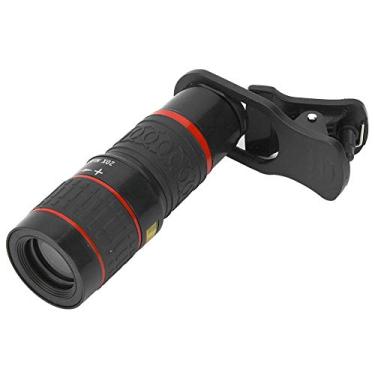 Imagem de Lente teleobjetiva com zoom 20X com ocular HD, lente teleobjetiva portátil de foco longo com clipe para smartphone, tablet, PC