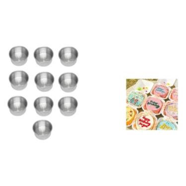 Imagem de Chicky Formas Kit 10 Formas Assadeira Para Bolo Bentô Cake - Naked Cake, Alumínio, Reutilizável, Prata, casual gathering