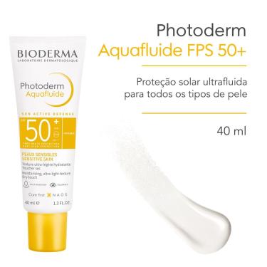Imagem de Protetor Solar Facial Bioderma Photoderm Max Aquafluide Sem Cor FPS 50+ com 40ml 40ml