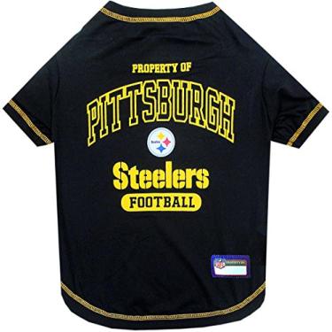Imagem de Pets First Camiseta Pittsburgh Steelers, pequena