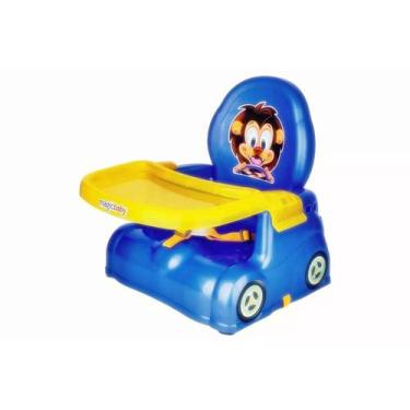 Imagem de Cadeira Refeição Bebê Azul Portátil Leao Magic Toys
