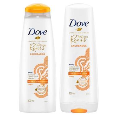 Imagem de Kit Shampoo E Condicionador Dove Texturas Reais Cabelos Cacheados 400M