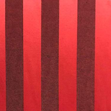 Imagem de Tecido Jacquard Vermelho com Preto Listrado 2.80m de Largura
