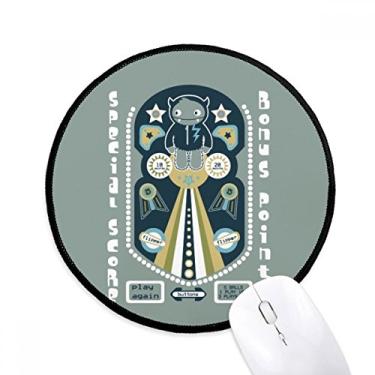Imagem de DIYthinker Universo e Alien Monster Mouse Pad Desktop Office Tapete redondo para computador