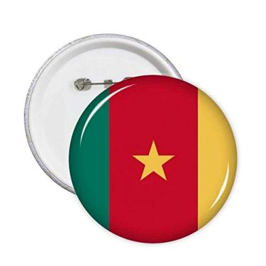 Imagem de Broche de bandeira nacional dos Camarões, alfinetes de país da África e botão de emblema para decoração 5