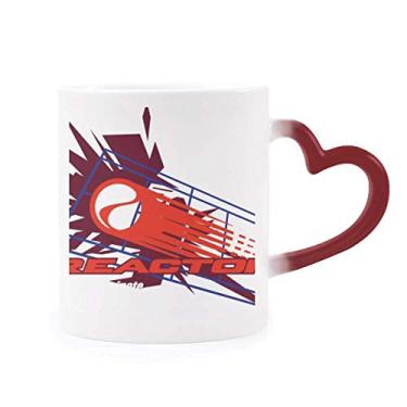 Imagem de Caneca Graffiti Street pronta para dominar reator sensível ao calor Caneca vermelha que muda de cor