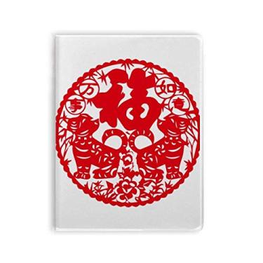 Imagem de Caderno de papel para cachorro de ano novo chinês, capa de chiclete, capa macia, diário