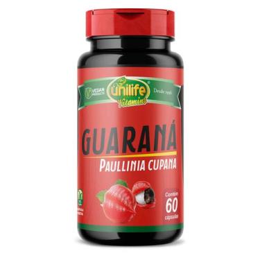 Imagem de Guaraná Paullinia Cupana 60 Cápsulas 500Mg Unilife