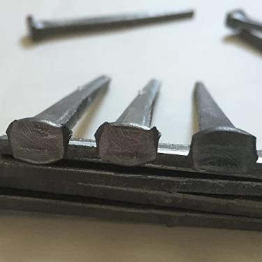 Imagem de Pregos comuns de corte de 10 cm - Cor metálica - Pregos rústicos antigos de restauração para pendurar, móveis, cabines, venezianas e pisos - Pregos decorativos de clavos - Pregos quadrados distintos -