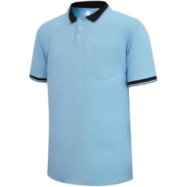 Imagem de allentian Umpire Shirt - Camisa masculina de árbitro para beisebol/softbol, camisa polo de manga curta/camiseta árbitro, artigos esportivos