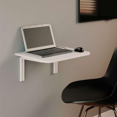 Imagem de mesa dobrável e suspensa stiller branca
