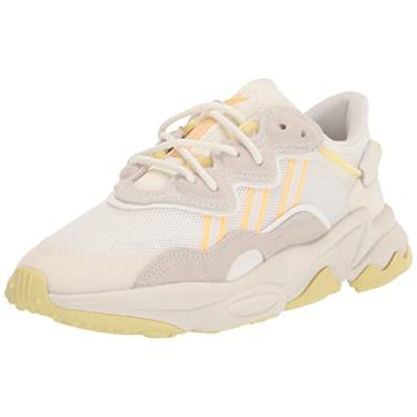 Imagem de adidas Originals Ozweego Tênis feminino, Branco/Calvi/Laranja Ácido, 9.5