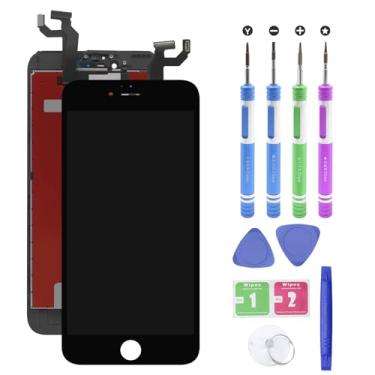 Imagem de Substituição para iPhone 6s Plus 2015 Ano (modelo A1634 A1687 A1699) Tela LCD preta digitalizador painel (reparo) montagem de tela LED com ferramentas de reparo