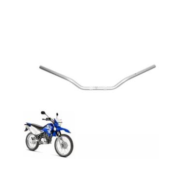 Imagem de Modelo De Guidão Xt 125 Moto Peça Acessório Preto E Cromado Aço Durabi