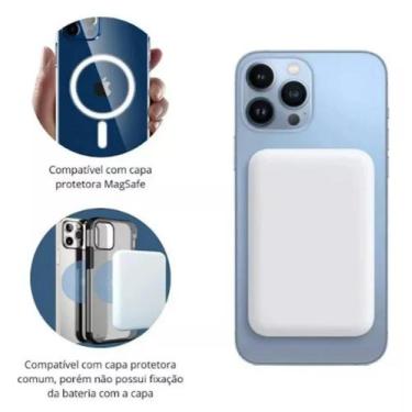 Imagem de Carregador Magnético Powerbank Indução Portátil P/ Celular - Peining