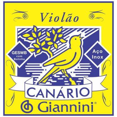 Imagem de Encordoamento para Violao GESWB Serie Canario ACO 0.11 Giannini