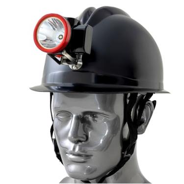 Imagem de HUIZHITENGDA Lanterna farol, Ultra-Light Bright LED recarregável Lâmpada de mineração à prova d'água de alta qualidade para alto brilho de longo alcance Exploração da caverna de pesca de longo alcance