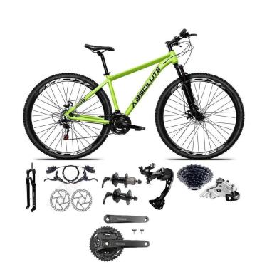 Imagem de Bicicleta 29 Absolute Nero 5 Shimano Alívio-Altus 27v K7 Freios Hidráulicos Trava Pediv...