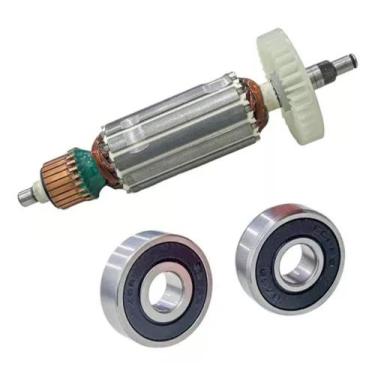 Imagem de Induzido+ Rolamentos Para Esmerilhadeira Mga450 /mga452 110v - Bolte