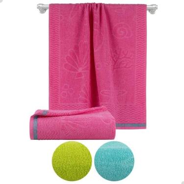 Imagem de Toalha De Praia Piscina Felpuda 100% Algodão Seca Rápido - Dianneli, R
