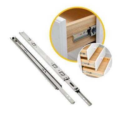 Imagem de Trilho Gaveta 45cm Corrediça Amortecedor SoftClosing 40kg - Mixso
