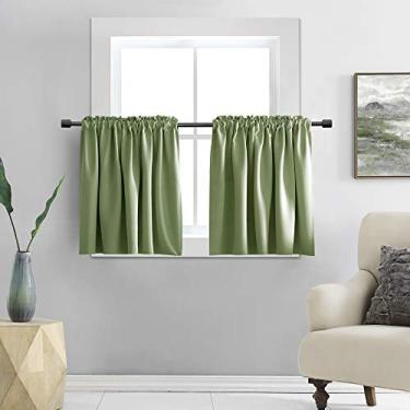 Imagem de DONREN Cortinas pequenas de sálvia de 61 cm x 91 cm