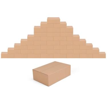 Imagem de Edenseelake Edenseelake 40 pacotes de 9x6x3 polegadas caixas de transporte pequenas caixas de papelão para embalagem, movimentação, envio, marrom