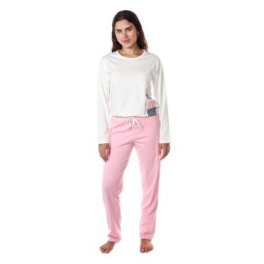 Imagem de Pijama Inverno Xicaras Feminino 100% Algodão Antialergico - Empório do