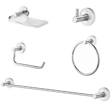 Imagem de Kit Acessorios p/Banheiro Docol Hope 5 peças - Cromado  00765306