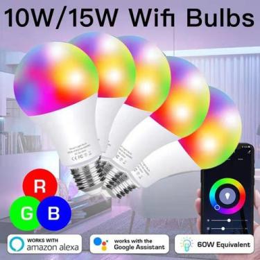 Imagem de Lâmpada Inteligente Wi-Fi Compatível com Alexa e Google