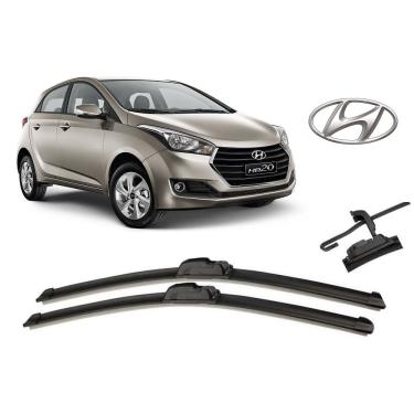 Imagem de Par De Palhetas Limpador de Parabrisa Dianteiro Hyundai HB20 2013 2014 2015 2016 2017 2018 2019