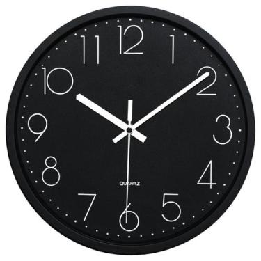 Imagem de Relógio De Parede Decorativo Grande 30cm Silencioso Cozinha - DMA, PRE