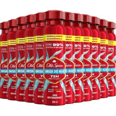 Imagem de Kit Desodorante Aerosol Old Spice Brisa Do Mar 200ml - 12 unidades