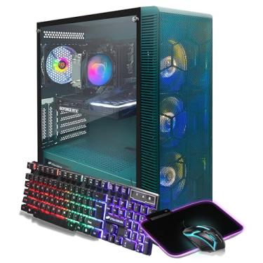 Imagem de STGAubron Desktop para jogos, AMD Ryzen 7 5700X até 4,6G, 32G DDR4, GeForce RTX 3060 Ti 8G GDDR6, 1T SSD, WiFi, BT 5.0, RGB Fan x 7, teclado e mouse pad RGB, barra de som RGB BT, microfone para jogos RGB BT, W11H64