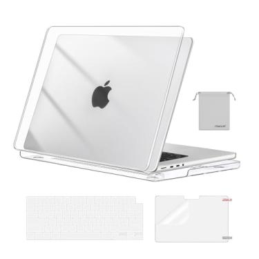 Imagem de MOSISO Compatível com MacBook Pro de 16 polegadas 2025 2024 2023 2022 2021 M4 M3 M2 M1 A3403 A3186 A2991 A2780 A2485 Pro Max, capa rígida de plástico, capa de teclado, película de tela e bolsa de