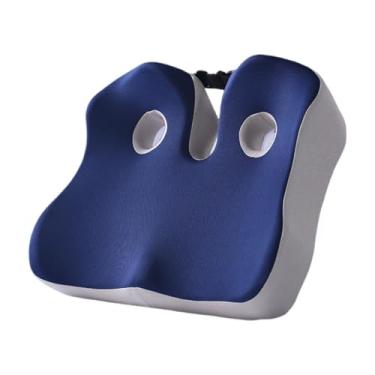 Imagem de Zialofi Almofada de Assento com Design Ergonômico para Cóccix, Azul Acinzentado