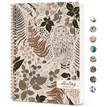 Imagem de Caderno de reuniões para organização do trabalho, caderno de minutos de reunião estética para trabalho, organizador de agenda de projetos de eventos, perfeito para escritório, escola, material de