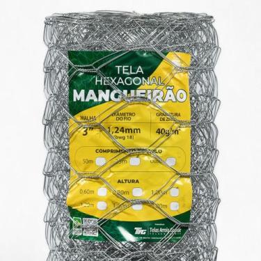 Imagem de TELA CERCA MANGUEIRÃO MALHA 3" FIO BWG 18(1,24mm) RL 25X0,8m - TAG ALA
