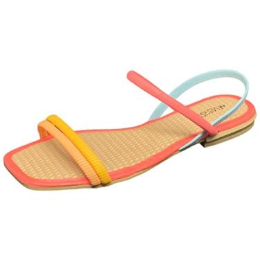 Imagem de Mississipi, Sandália Flatform, Rasteira, Feminino, Rosa, 38