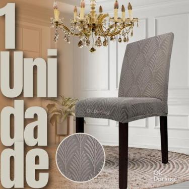 Imagem de Capa de Cadeira Linha Gold Francesa - Greige - OK Darling