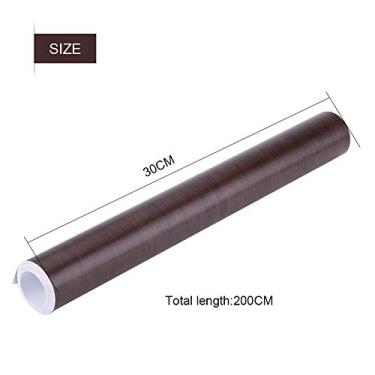 Imagem de ZJchao Envoltório, Envoltório Interno de PVC para Carros Com Rolo de Filme Interno para (Carvalho W1398)