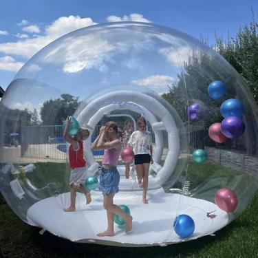 Imagem de Casa De Bolha De Pvc De Luxo, Casa De Bolhas Inflável Para Crianças, Barraca De Cúpula De Bolha Inflável, Adequada Para Festivais De Quintal Ao Ar Livre, 4M/13Ft